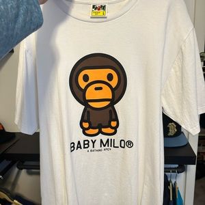 Large Baby milo Bape tee